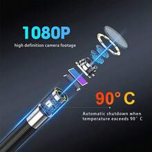 1080P Độ nét cao , Thích hợp Đối với Ô tô Bảo trì , Công nghiệp Điều tra , 360-độ Hai cách Vòng xoay , Nhiệt độ Sức chống cự , 90° Không thấm nước Và Chống thấm dầu - trái cam - Xem 5