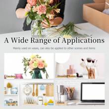 1入組花卉（插花）固定器-鐵絲插花工具,不銹鋼花卉插口蓋,可重複使用的花卉網格排列器,適用於插花瓶植物花卉固定 - 金色 - 查看 9