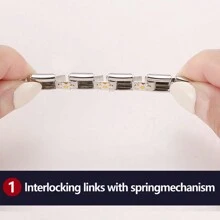 1 Miếng Thư vàng Truyền thống Cổ điển Kiểu Đồ treo Vòng tay Thủ công Vòng tay Liên kết DIY Làm Retro Phụ kiện - Vàng - Xem 7