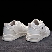 女士春季透氣輕量厚底低幫休閒運動鞋 - 米色 - 查看 4