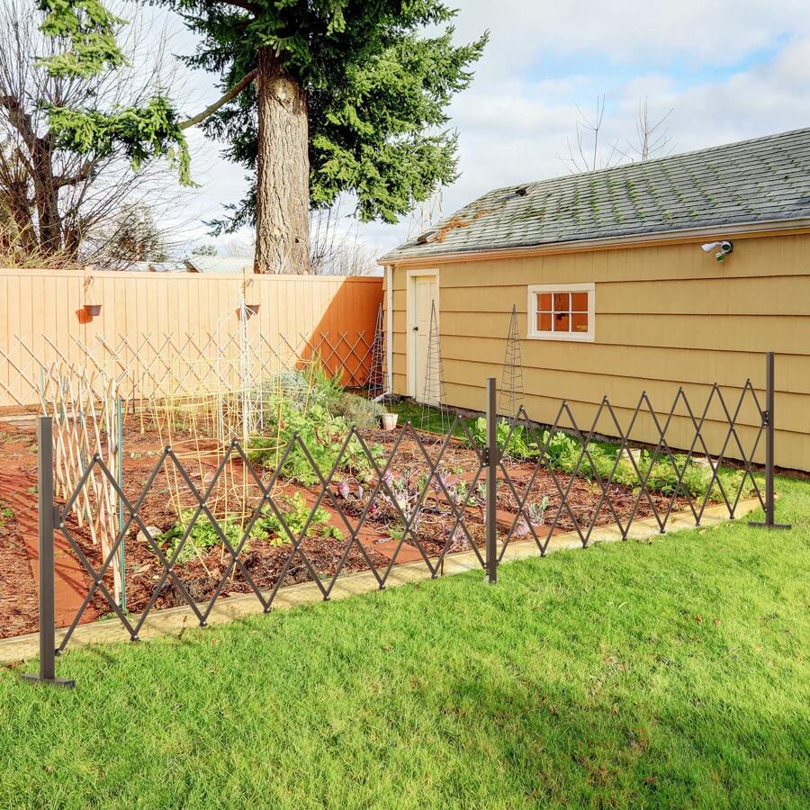 Outsunny Decorative Garden Fences - 咖啡棕 - 查看 1