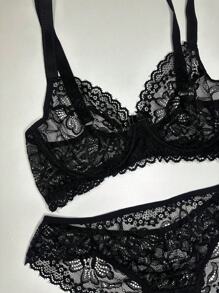 Plus Size Sexy Lingerie - Black - View 6