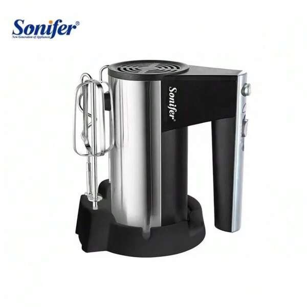 SONIFER 1pc Plug-In Type Hand Mixer, 5 Speed Settings, 300w Power, Removable Design For Easy Cleaning, With Functions Of Beating & Mixing & Kneading & Frothing