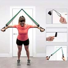 11pcs TPE Resistance Bands Set, Resistance Bands With Door Anchor, Handles, Carry Bag, Legs Ankle Straps, Exercise Bands, Workout Bands, For Home Gym, Fitness, Yoga & Pilates, Suitable For Beginners