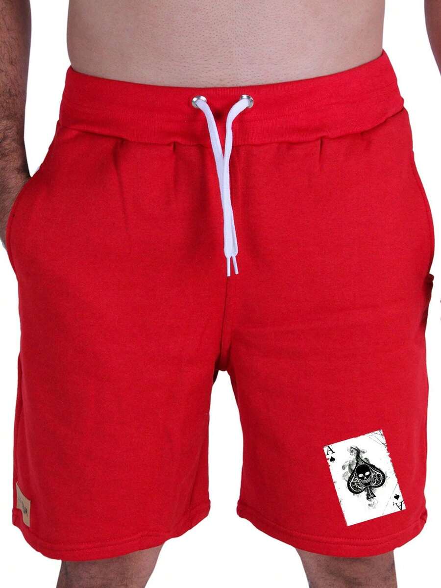 Men Shorts - Red - View 1