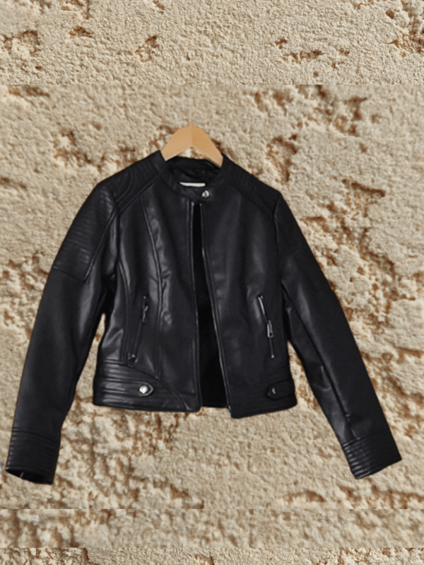 Suete Look Jaqueta Feminina | Estilo Couro Sintético | Leve e Estilosa Festa junina