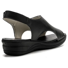 Women Platforms & Wedge Sandals - 黑色 - 查看 3