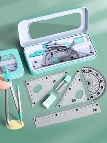 Circular Ruler Ruler Set Student Multifunctional Sets Ruler Drawing Tools Stationery Supplies,Rulers - Purple - View 4