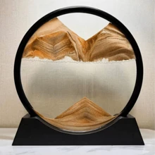 創意家居裝飾流沙沙漏,適用於客廳,辦公室,桌面,書架,豪華藝術沙漏 - 彩色 - 查看 7