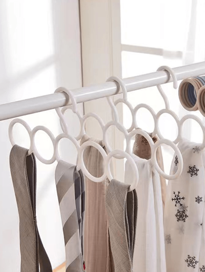 1pc/5pcs/10pcs Random Color Tie Storage Hanger, Multi-Functional Scarf Hanger For Hanging Ties, Scarves, Belts, Pantyhose And Other Accessories In Closet, Gender Reveal Party, Perfect For Birthdays, Weddings, Parties, The Perfect Gift For Colleagues, Friends, And Family, Back To School