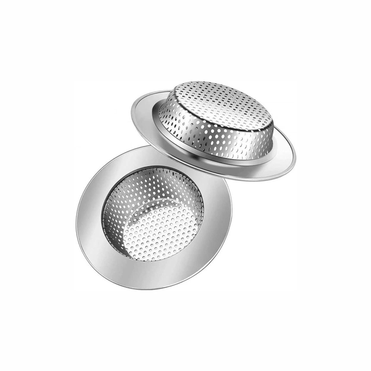 Coladera Tarja Fregadero Cocina Acero Inoxidable 9 Cm 2 Pzs - Gris - Ver 1