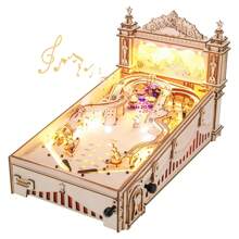 ROKR 3D Pinball Machine Puzzle, Amusing Table Game, Mechanical Wooden Model Building Kits For Adult, Christmas Birthday Gifts And 14+ Teens - Multicolor - View 4