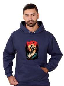 Men Sweatshirts - 藏蓝色 - 查看 1