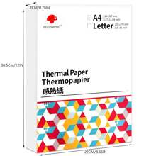 Phomemo A4 Thermal Paper (Compatible With M08f-A4 Portable Printer), Multifunctional Thermal Paper For Images, Homework, And Contracts, 8.27'' X 11.6'' Size, 100 Sheets - White - View 6