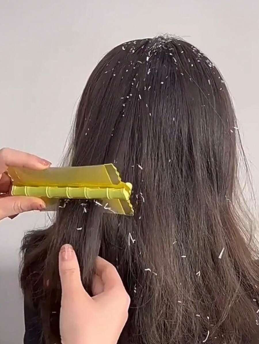 1pc Head Lice & Nit Comb, Double Row Super Dense Teeth, Fine Toothed