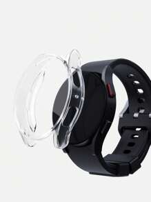 1pc Unisex Transparent Soft TPU Full Coverage Scratch-Resistant 2-In-1 Smart Watch Case And Screen Protector, Compatible With 40mm/44mm Samsung Watch, Compatible With Samsung Galaxy Watch 4/5/6/7, Smart Watch Shell Accessory Protective Case - Clear - View 9