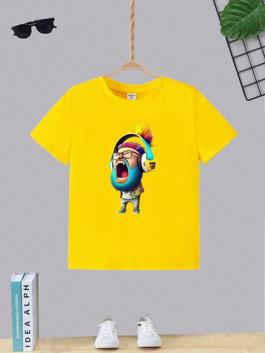 Tween Boys Shirts - Màu vàng - Xem 1