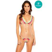 Luli Fama MUSE FEELS - Deep V Neck Top - đa - Xem 3