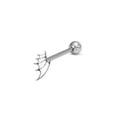 1 Miếng Phong cách Gô-tích Đinh tán lưỡi Đối với Cả hai Nam Và NỮ , Thích hợp Đối với Mặc hàng ngày Và Kỳ nghỉ - Bạc - Xem 10