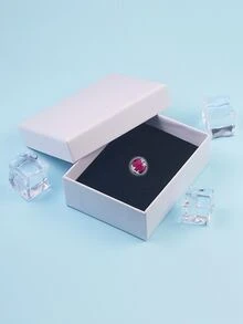 CKK 1件櫻桃色水晶925純銀Radiant Hearts Beads 精美珠寶，可自行DIY用於原裝品牌手鍊項鍊 - 酒紅色 - 查看 8