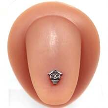 1 Miếng Phong cách Gô-tích Đinh tán lưỡi Đối với Cả hai Nam Và NỮ , Thích hợp Đối với Mặc hàng ngày Và Kỳ nghỉ - Bạc - Xem 6