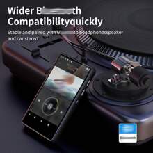 80GB MP3/MP4便攜式播放器，配備WiFi，4.0英寸觸屏數字Walkman音樂播放器，帶FM收音機、語音記錄、電子書和瀏覽器（黑色）8核心 - 黑色 - 查看 6