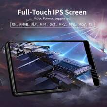 80GB MP3/MP4便攜式播放器，配備WiFi，4.0英寸觸屏數字Walkman音樂播放器，帶FM收音機、語音記錄、電子書和瀏覽器（黑色）8核心 - 黑色 - 查看 4
