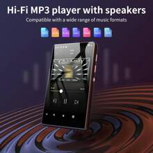 80GB MP3/MP4便攜式播放器，配備WiFi，4.0英寸觸屏數字Walkman音樂播放器，帶FM收音機、語音記錄、電子書和瀏覽器（黑色）8核心 - 黑色 - 查看 5