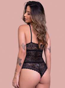 Women Sexy Bodysuits - màu đen - Xem 2