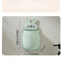 1 Stück wandmontiertes Hasen Design Organisationsregal für Zahnbürsten Aufbewahrung, Ablauf & multifunktionale Badezimmer Aufbewahrung ohne Bohren