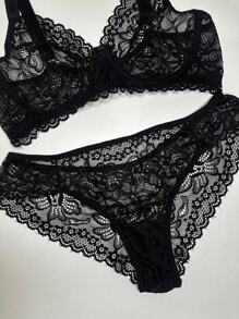Plus Size Sexy Lingerie - Black - View 5