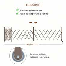 Outsunny Decorative Garden Fences - 咖啡棕 - 查看 5