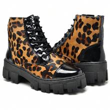 Women Mid-Calf Boots - 鏽棕色 - 查看 2