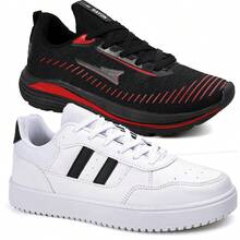 Men Sneakers - Đen và trắng - Xem 1