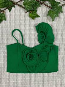 Women Tops - 綠色 - 查看 1