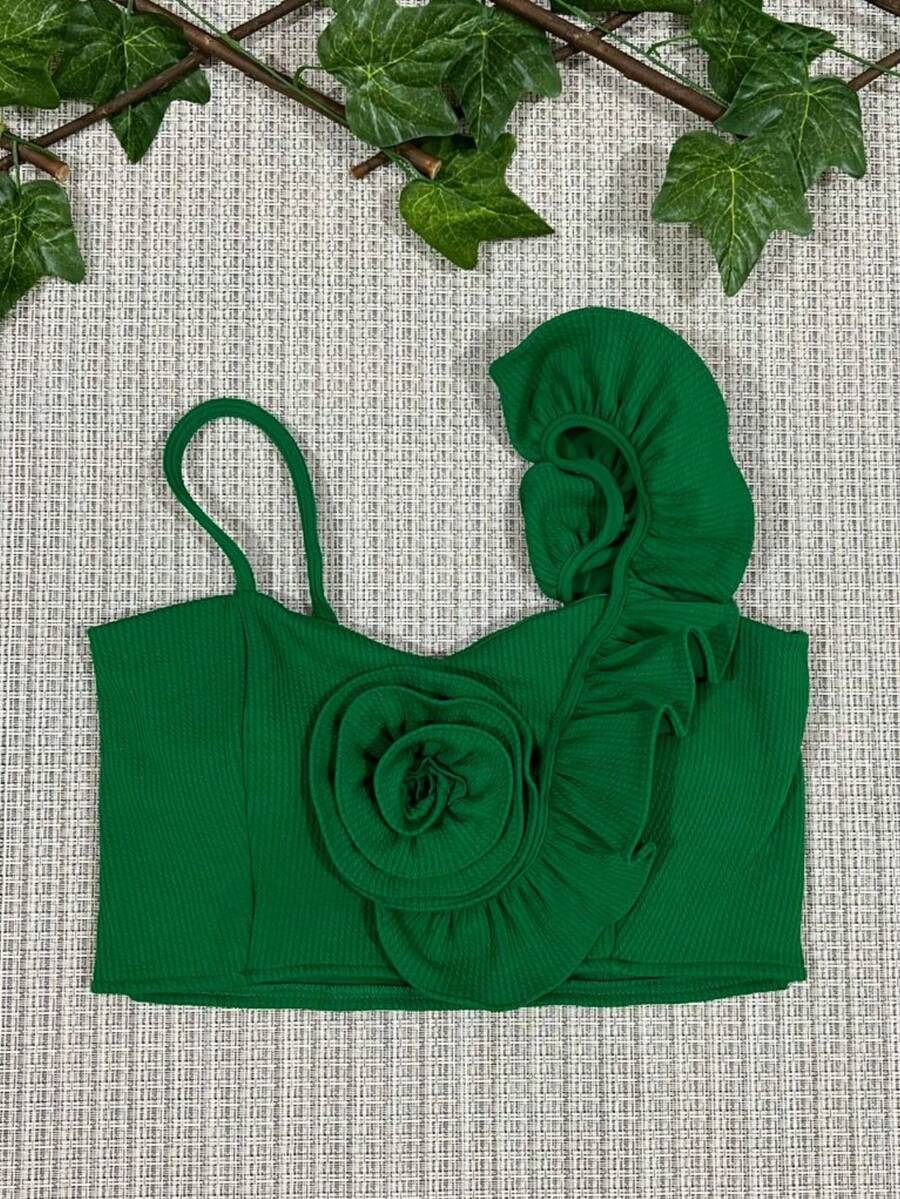 Women Tops - 綠色 - 查看 1