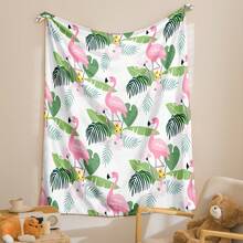 1條火烈鳥法蘭絨毛毯,空調毛毯,柔軟舒適的法蘭絨毯,汽車毯,露營毯,家庭禮物,全季適用 - 彩色 - 查看 3