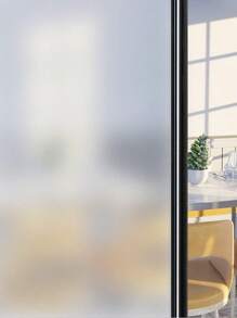 1卷窗戶隱私膜,霧面玻璃窗膜,自粘窗膜,窗貼隱私,遮光uv阻隔乙烯基窗戶膜,適用於玻璃門浴室辦公室客廳 - 彩色 - 查看 1