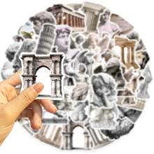 50pcs Artistic Statue Graffiti Stickers For Guitar, Notebook, Luggage Diy Waterproof Decals Back To School