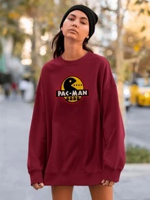 Men Sweatshirts - 紫紅色 - 查看 4