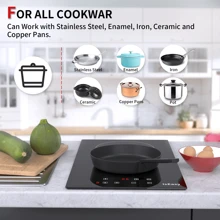 IsEasy Glass Ceramic Hob 2 Plates Frameless Timer TouchControl Built-In Black 3000W - Phích cắm loại C của EU (220-240V) - Xem 4