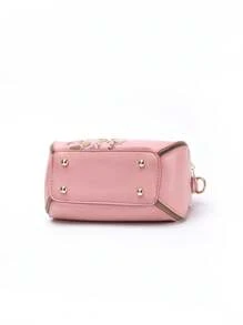 PINCNEL 时尚、简约、休闲、花卉刺绣手提包，女士旋锁装饰斜挎包，时尚 PU 翻盖钱包，花卉刺绣包，带包饰，母亲节礼物，送给妈妈，送给女孩，送给少女，有史以来最好的母亲节礼物 - 粉色 - 查看 5