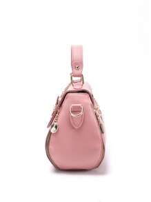 PINCNEL 时尚、简约、休闲、花卉刺绣手提包，女士旋锁装饰斜挎包，时尚 PU 翻盖钱包，花卉刺绣包，带包饰，母亲节礼物，送给妈妈，送给女孩，送给少女，有史以来最好的母亲节礼物 - 粉色 - 查看 4