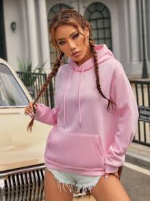 Women Sweatshirts - Baby Pink - View 6