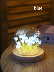 16支鬱金香夜燈手工diy材料包,創意桌面氛圍照明,生日和新年禮物 - 多色 - 查看 5