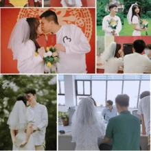 1 pieza Velo con forma de mariposa para foto de boda, estilo Mori para novia - Blanco - Ver 3