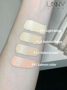 unny club 6克持久遮瑕笔，适合干性肌肤，液体遮瑕膏，色彩校正，轻盈水润，高遮瑕力，持久不脱妆，遮盖瑕疵，保湿提亮，浅米色 - P01鮭魚色 - 查看 6