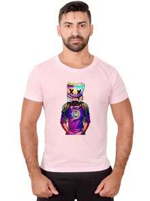 Men T-Shirts - Baby Pink - View 1