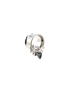 2 Stücke Ohrdehner Aus Edelstahl Mit Tropfenform, Ohr Tunnel Stöpsel, Fleisch Dehnungs Messgeräte, Unisex Körperschmuck