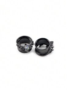 2 Stücke Ohrdehner Aus Edelstahl Mit Tropfenform, Ohr Tunnel Stöpsel, Fleisch Dehnungs Messgeräte, Unisex Körperschmuck